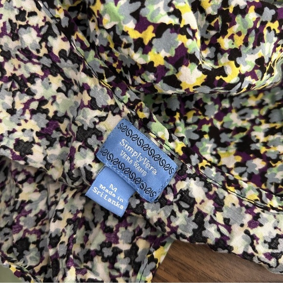 💕 Simply Vera Vera Wang Black and White Asymmetrical High-Low Sundress M - Picture 6 of 13